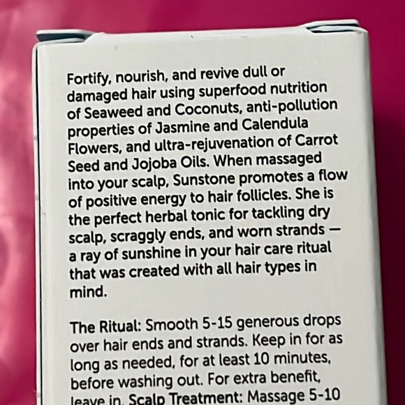Earth Harbor Sunstone hair revive elixir NIB - Picture 4 of 7